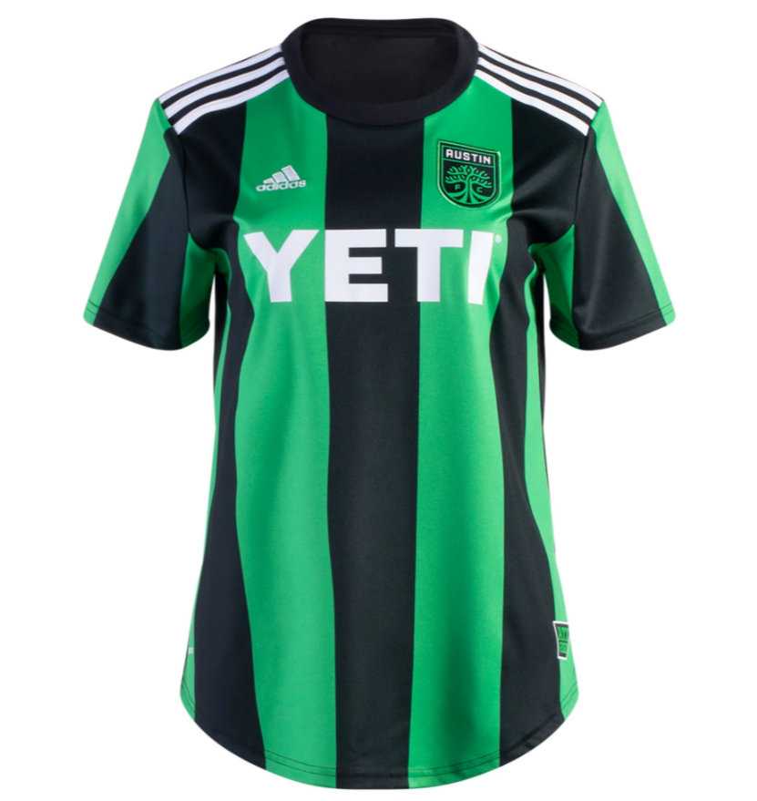 2021/22 Austin FC Women Home Green Black Soccer Jersey Shirt